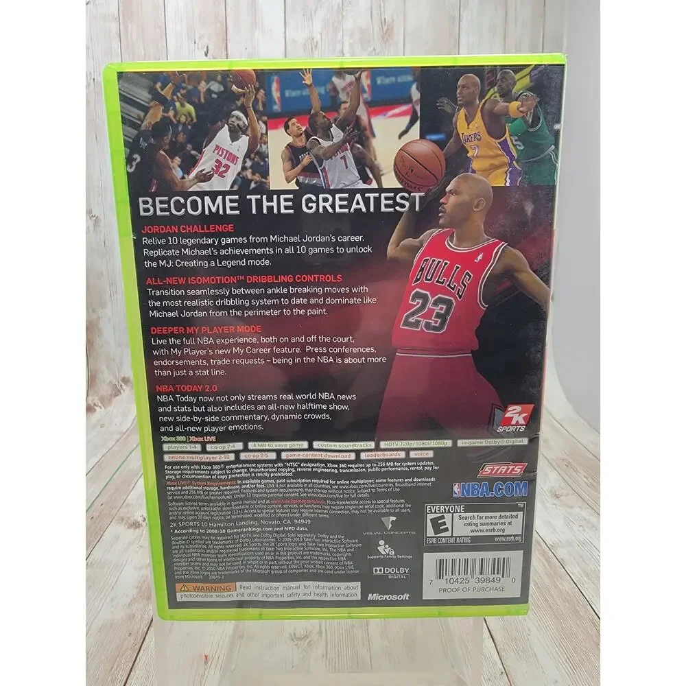 Microsoft Xbox 360 NBA 2K11 Michael Jordan Complete Game